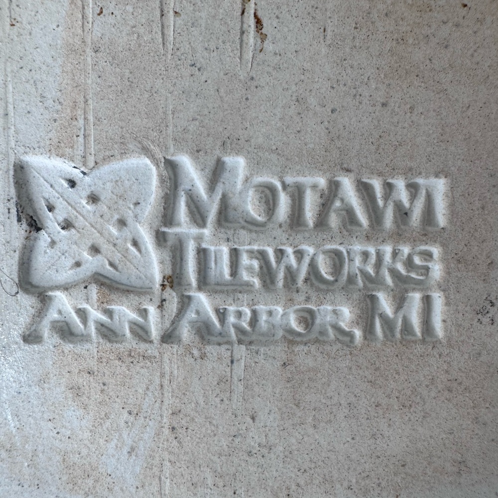 Vintage Motawi Tileworks Framed Green Art Nouveau 7.5”x7.5” Tile Excellent Cond. - Picture 7 of 7